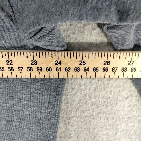 Eddie Bauer Mens Size XL Mixed Media Pullover Sweatshirt Blue Gray 1/4 Zip - Picture 6 of 11